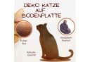 Rostikal Gartenfigur Katze Edelrost-Patina Metall-Deko wetterfest Bild 4