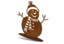 Rostikal Schneemann Metall Winterdeko Edelrost Design Handmade Bild 3