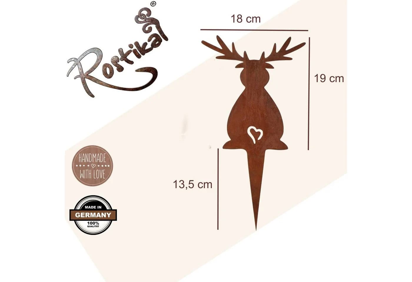 Rostikal Weihnachtsdeko Elch Rost Vintage Deko Figur