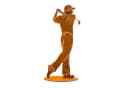 Rostikal Gartenfigur Golfspieler Metall Deko Bild 2
