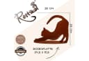 Rostikal Gartenfigur Katze 23×30 cm – Gartenfigur aus Cortenstahl, wetterfest & handgemacht Bild 1