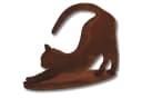 Rostikal Gartenfigur Katze 23×30 cm – Gartenfigur aus Cortenstahl, wetterfest & handgemacht Bild 2