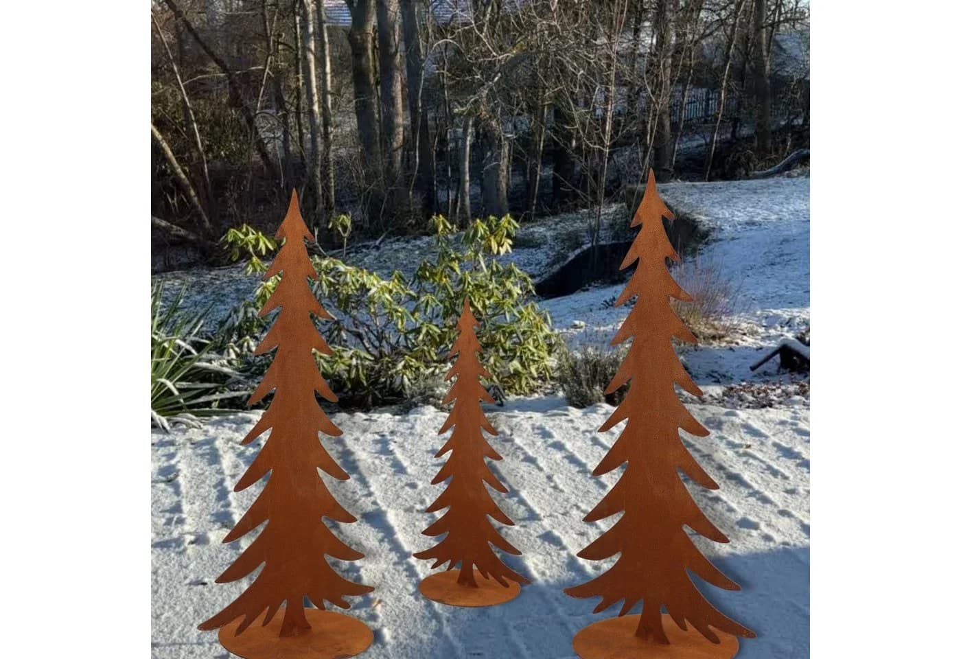 Rostikal Weihnachtsdeko Metall Tannenbaum Edelrost - Bild 4