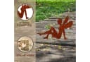 Rostikal Elfenfigur Metall Gartenfigur mit Edelrost-Finish Bild 4