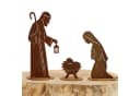 Rostikal Krippenfigur Edelrost Set Maria Josef Krippe Metall Bild 2