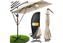 KESSER Ampelschirm Holly Beige Aluminium mit Kurbel und UV-Schutz Bild 3