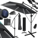 KESSER Ampelschirm Grau Aluminium Kurbel UV-Schutz Wetterfest Bild 1
