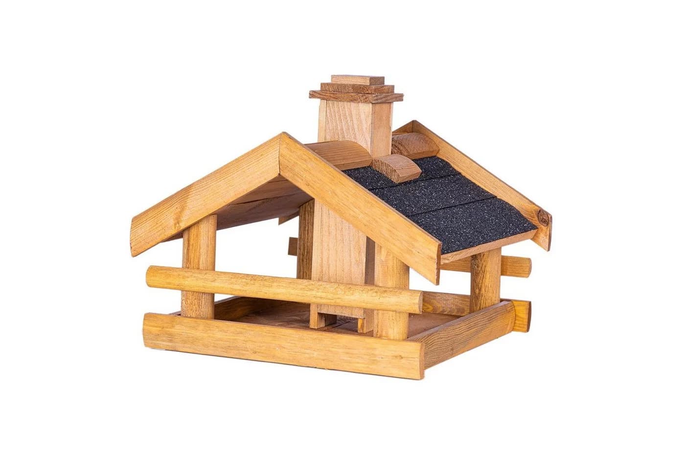 BooGardi Vogelhaus mit Kette Grau Imprägniertes Kiefernholz