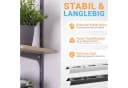 BOOMET Wandregalhalter Wandschienen für Regalsystem 1-reihig, 2-tlg. Weiß Bild 3