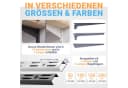 BOOMET Wandregalhalter Wandschienen für Regalsystem 2-reihig Weiß Bild 1