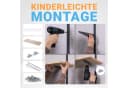 BOOMET Wandregal Bausatz Anthrazit 9-tlg. Leimholz Stahl Bild 4