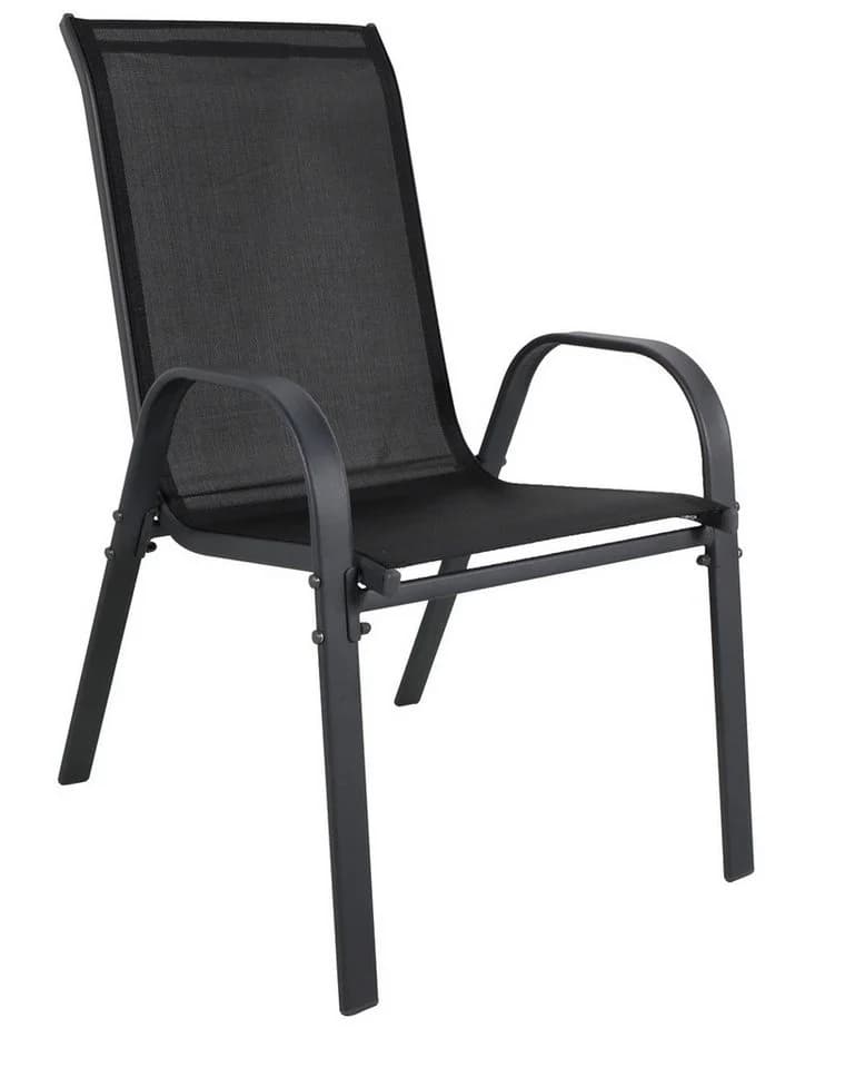 Mojowo Armlehnstuhl Outdoor Anthrazit Metall mit Textilgewebe - Bild 4