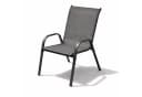 Mojawo Armlehnstuhl Outdoorstuhl Gartenstuhl Stapelstuhl Metall Anthrazit Bild 2