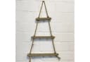 Mojawo Blumenampel Holz Leiter Deko mit 6 Haken Bild 4