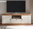Furn.Design Lowboard Hemsby TV Unterschrank Landhausstil Pinie weiß Wotan Eiche Bild 1
