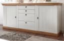 Furn.Design Sideboard Hemsby Landhausstil Weiß Eiche Dekor Bild 2