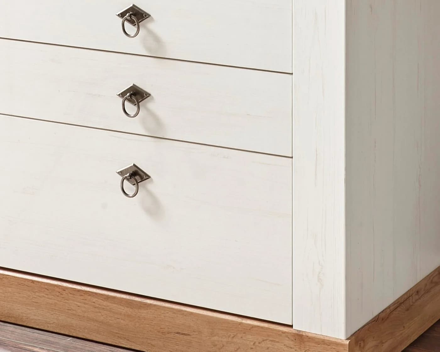 Furn.Design Sideboard Hemsby Landhausstil Weiß Eiche Dekor - Bild 3