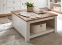 Furn.Design Couchtisch Hemsby Weiß/Eiche mit Truhenfach Bild 1