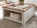Furn.Design Couchtisch Hemsby Weiß/Eiche mit Truhenfach Bild 2