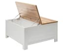 Furn.Design Couchtisch Hemsby Weiß/Eiche mit Truhenfach Bild 3