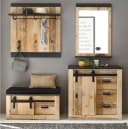 Furn.Design Garderoben-Set Stove Flurgarderobe 5-teilig Used Wood hell Bild 1