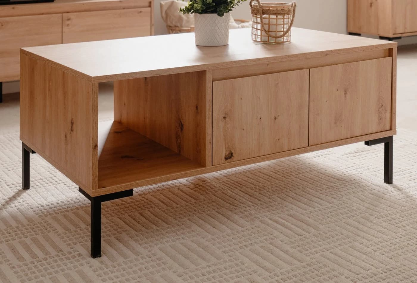 Furn.Design Couchtisch Bastia Eiche Artisan Modern - Bild 1