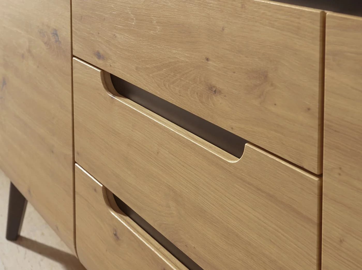 Furn.Design Kompaktgarderobe Ronson Eiche Artisan Schwarz - Bild 4