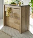 Furn.Design Barschrank Stove Küchentheke Used Wood Anthrazit Bild 2