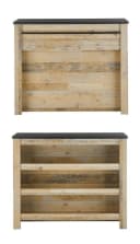 Furn.Design Barschrank Stove Küchentheke Used Wood Anthrazit Bild 3