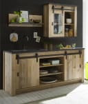Furn.Design Küchenschrank Stove Wandhängeschrank Used Wood mit Schiebetür Bild 5