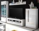 Furn.Design Wohnwand Design-D 4-teilig Weiß Hochglanz mit Soft-Close Bild 2