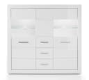 Furn.Design Highboard Carrara Weiß Hochglanz Viel Stauraum Bild 5