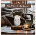 Der Porzellan-Laden Windlicht mit Gravur 'Für dich von Herzen' Weiß/Bronze Bild 4