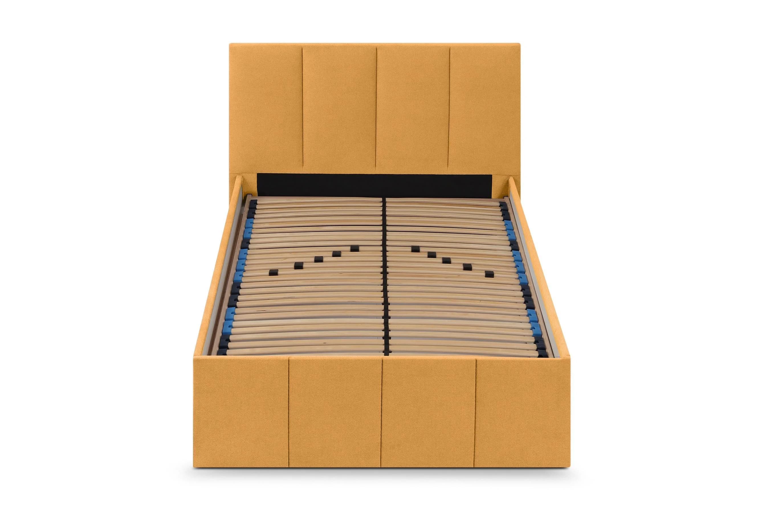 Halmon Schlafkomfort Betten Polsterbett Dalas Gold 140x200 mit Stauraum