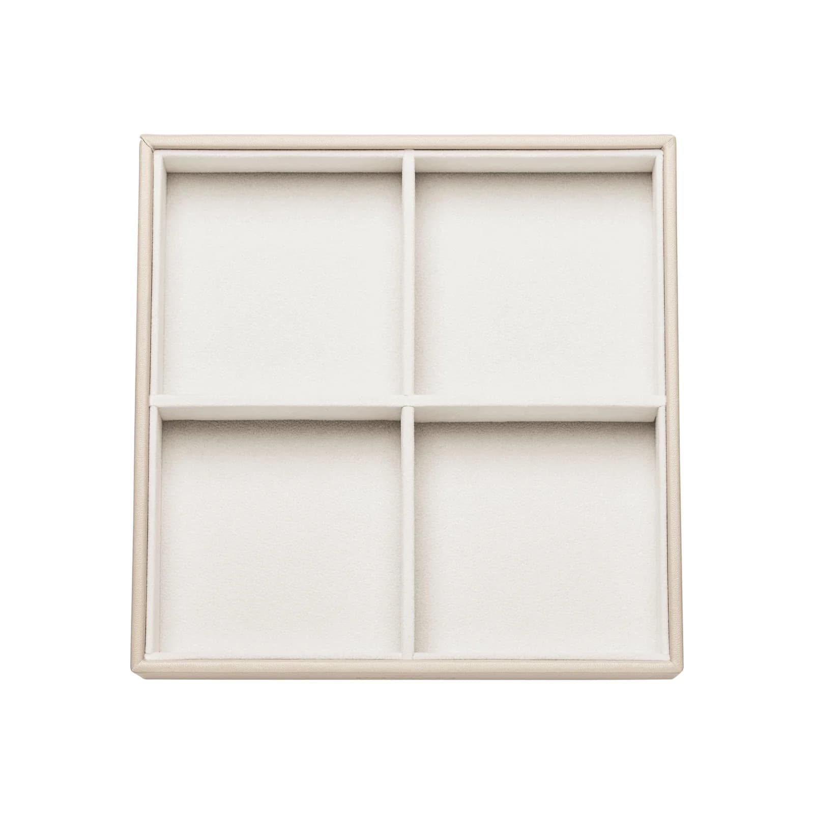 PURELEI Schmucktablett Beige Kunstleder