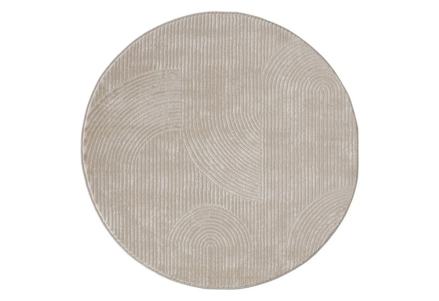Teppich SEHRAZAT Moda 1100 Beige Rund 200 cm