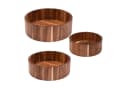 Zoha Dekoschale Akazie Flat Bowl – Dekoschale aus Akazienholz (3 St) Bild 2