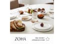 Zoha Geschirr-Set Pure Teller Set aus Porzellan in weiß (48-tlg) Bild 1