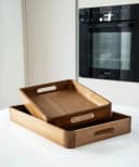 COFI 1453 Serviertablett Akazie Tora Braun Massivholz Bild 1