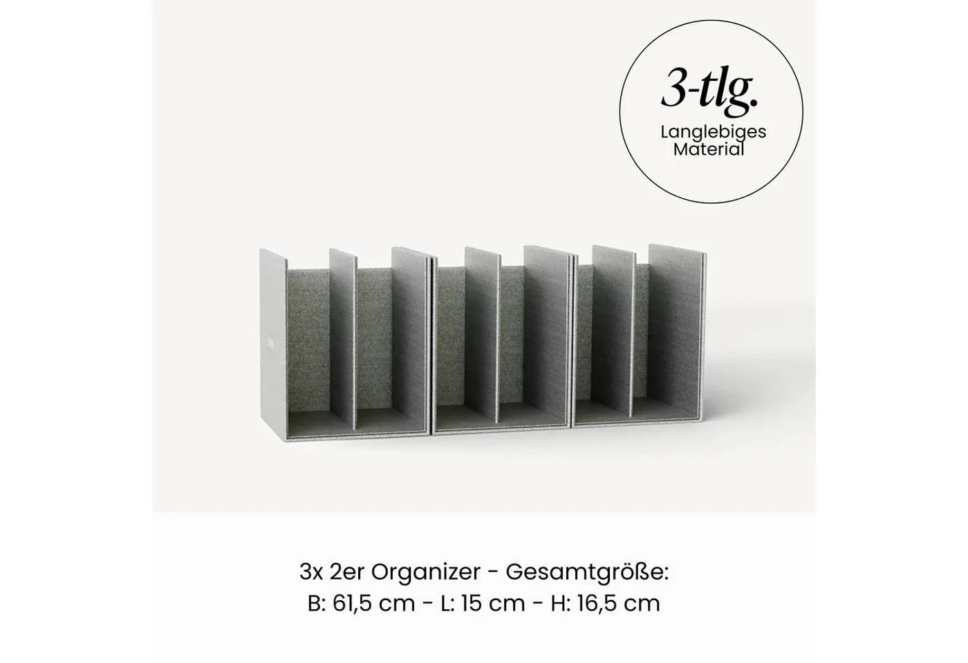 Zoha Frischhaltedosen-Organizer Akazienholz mit 6 Glasdosen - Bild 3