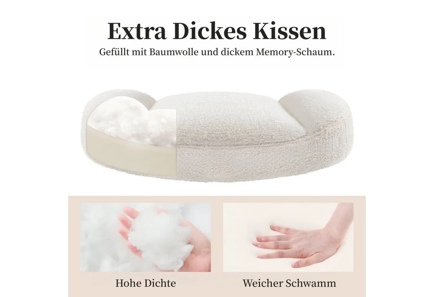 Intimate WM Heart Bürostuhl ohne Armlehne Weiß Ergonomisch - Bild 3