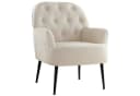 Intimate WM Heart Retro Fernsehsessel Leinen Beige Bild 2