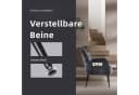 Intimate WM Heart Retro Sessel Grau Samt mit Metallbeinen Bild 1