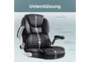 IWMH Chefsessel Ergonomischer Bürostuhl Schwarz PU-Leder Höhenverstellbar Bild 1