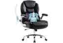 IWMH Chefsessel Ergonomischer Bürostuhl Schwarz PU-Leder Höhenverstellbar Bild 2