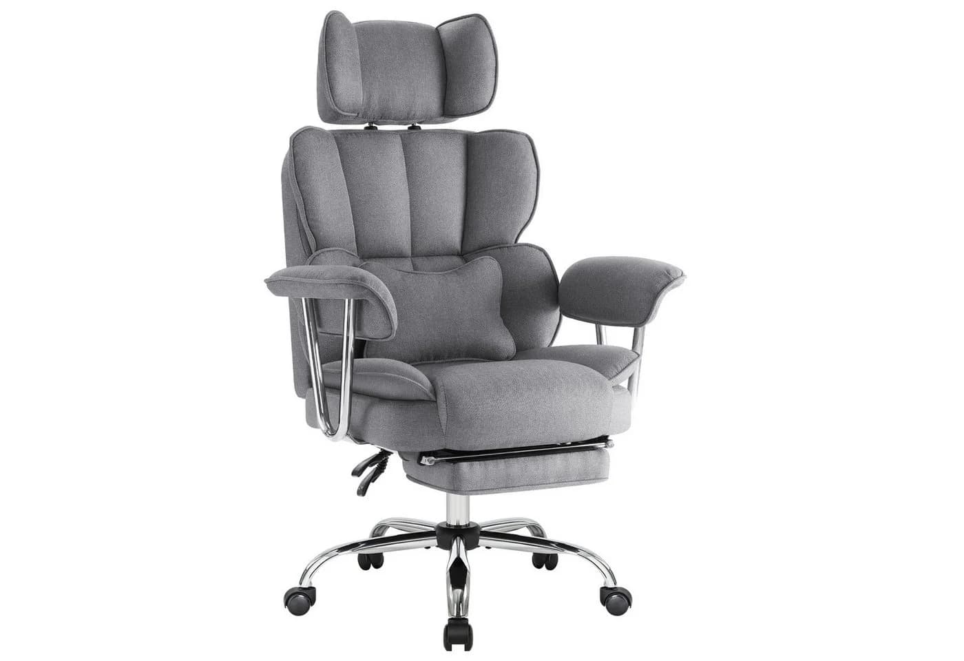 Intimate WM Heart Chefsessel Ergonomischer Bürostuhl Grau Stoff - Bild 2