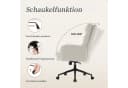 IWMH Bürostuhl Ergonomisch Weiß Kunstpelz Höhenverstellbar Bild 1