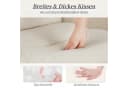 IWMH Bürostuhl Ergonomisch Weiß Kunstpelz Höhenverstellbar Bild 5