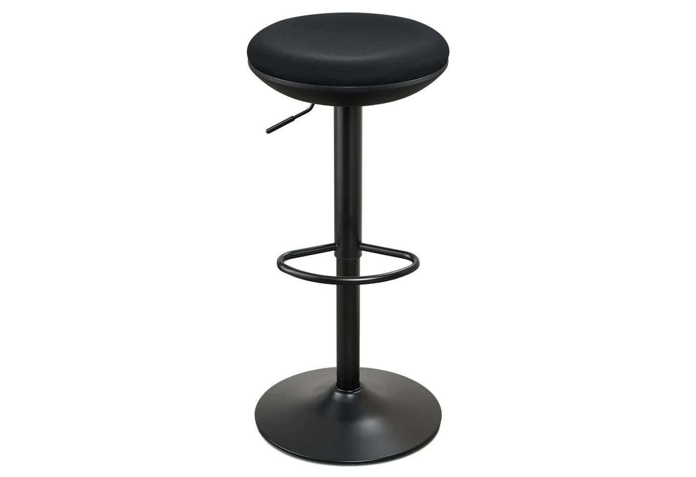 IWMH Drehhocker Höhenverstellbar Schwarz Stoff Metall - Bild 2