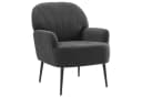 Intimate WM Heart Sessel Einzelsessel Retro Fernsehsessel mit Metallbeinen Teddystoff Loungesessel Bild 2